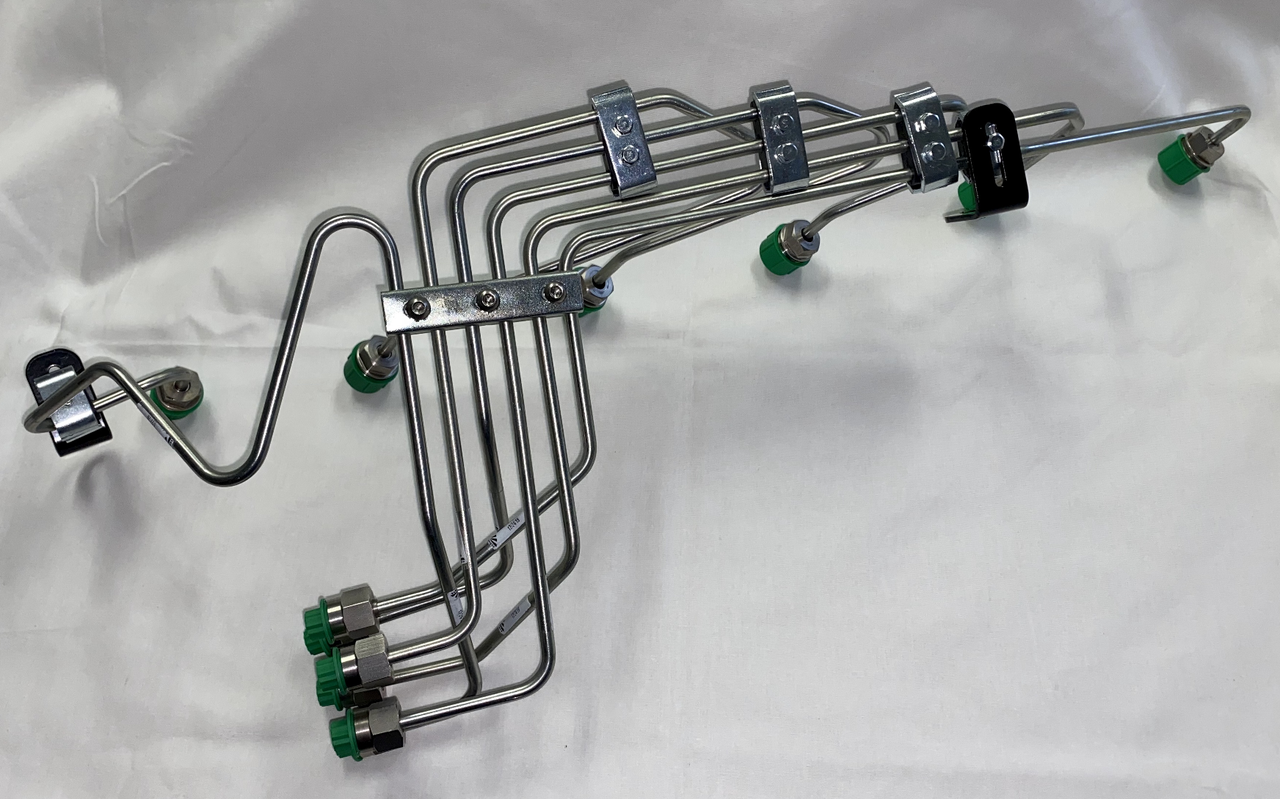 SCHEID DIESEL VP44 STAINLESS STEEL .093 FUEL LINE SET FOR 1998-2002 DODGE CUMMINS 5.9L 24V ENGINE SCHEID DIESEL VP44 STAINLESS STEEL .093 FUEL LINE SET FOR 1998-2002 DODGE CUMMINS 5.9L 24V ENGINE