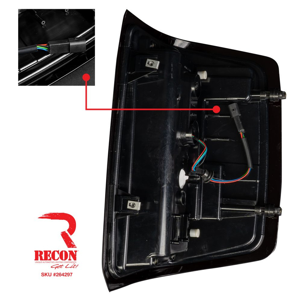 RECON 264297CL CHROME OLED TAIL LIGHTS FOR 2016-2018 CHEVY SILVERADO 1500 | 2016-2019 SILVERADO 2500/3500HD