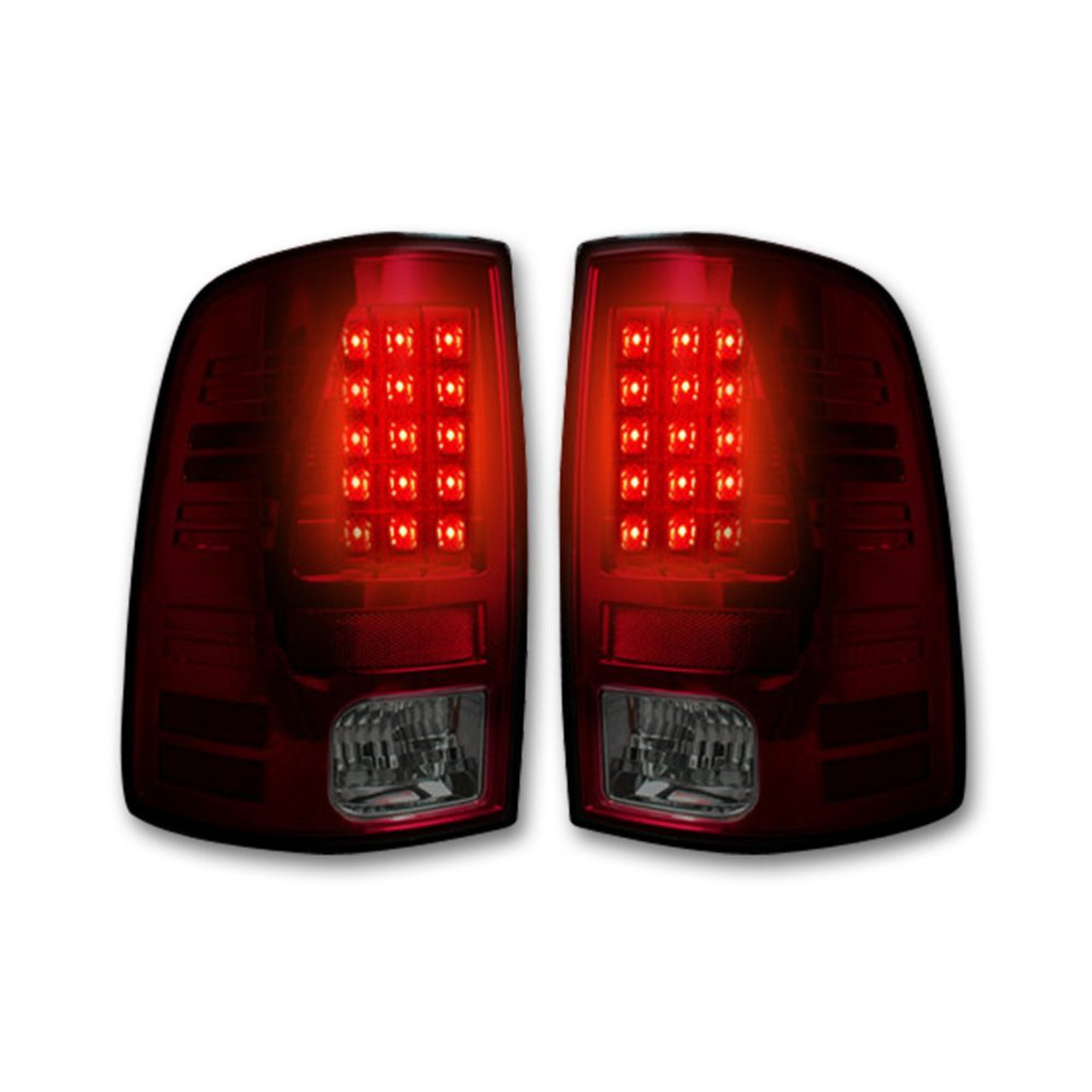 RECON 264236RBK DARK RED SMOKED LED TAIL LIGHTS FOR 2010-2018 RAM 2500/3500 | 2009-2018 DODGE RAM 1500 RECON 264236RBK DARK RED SMOKED LED TAIL LIGHTS FOR 2010-2018 RAM 2500/3500 | 2009-2018 DODGE RAM 1500