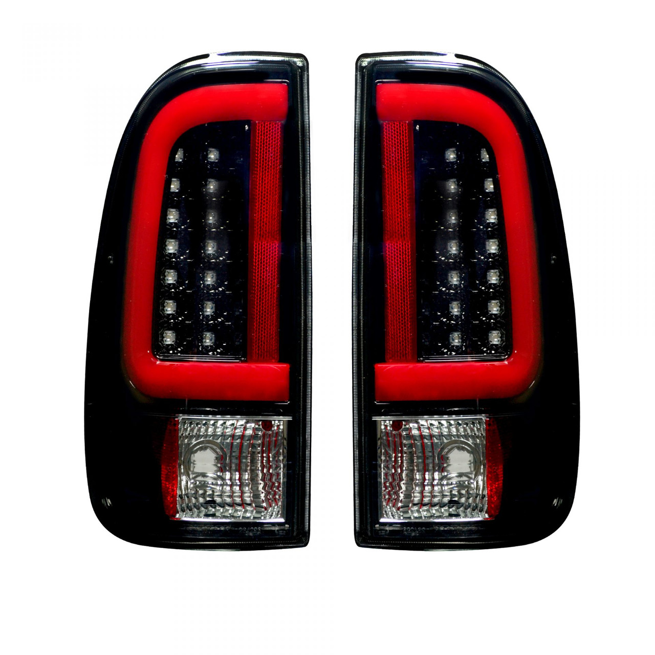 RECON 264292BK SMOKED OLED TAIL LIGHTS FOR 1999-2007 FORD SUPER DUTY | 1997-2003 FORD F-150 RECON 264292BK SMOKED OLED TAIL LIGHTS FOR 1999-2007 FORD SUPER DUTY | 1997-2003 FORD F-150