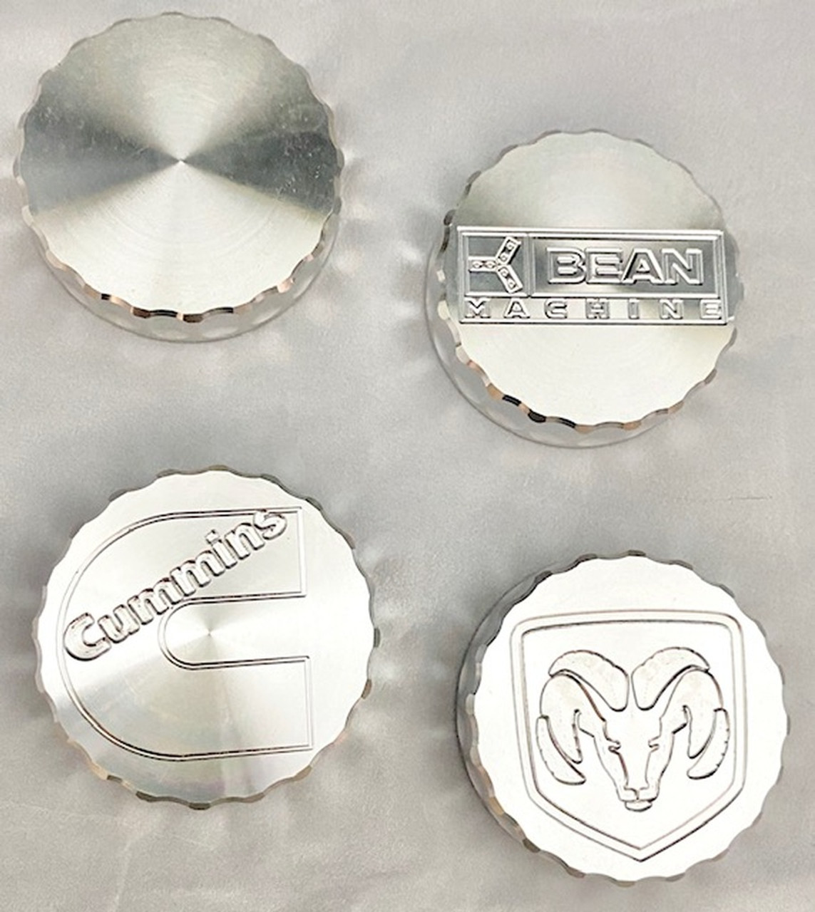 BEANS DIESEL 210050 BILLET CUMMINS PUSH-ON BRAKE FLUID CAP COVER FOR 2003-2021 DODGE WITH 5.9L/6.7L CUMINS ENGINE