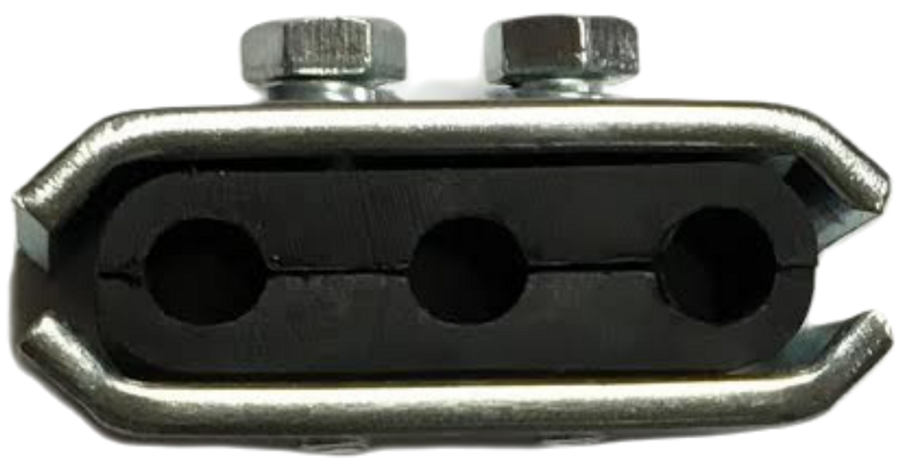SCHEID DIESEL M13548 FUEL LINE CLAMP (3 LINES) 1989-2002 DODGE CUMMINS 5.9L 12V/24V