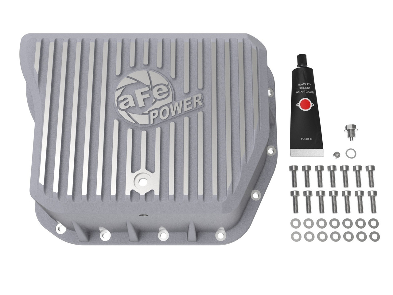 AFE POWER 46-70050 47RH/47RE/48RE TRANSMISSION PAN WITH RAW FINISH FOR 94-07 DODGE RAM 2500/3500