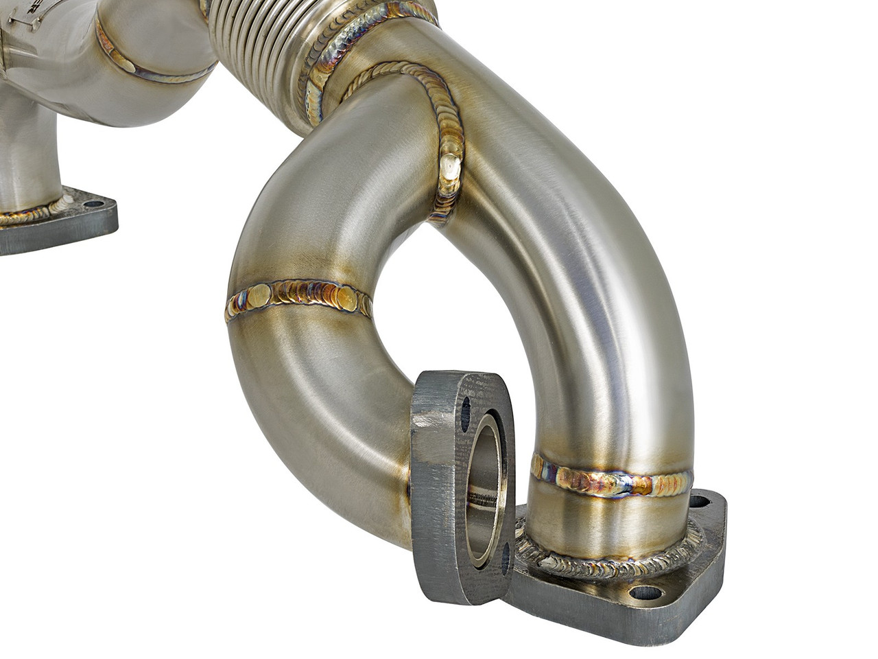 AFE POWER 48-33016 TWISTED STEEL HEADER UP-PIPE FOR 08-10 FORD 6.4L POWERSTROKE