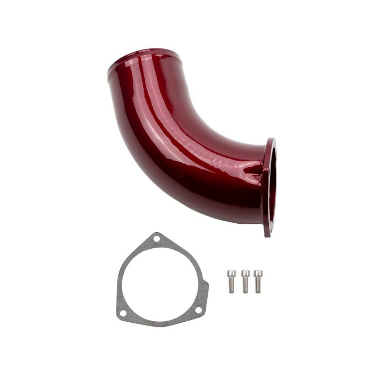 WEHRLI CUSTOM FAB WCF100342 3.5IN INTAKE HORN FOR 01-04 CHEVROLET 6.6L LB7 DURAMAX