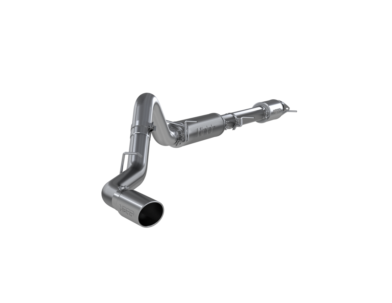 MBRP S5093AL ARMOR LITE ALUMINIZED 4" CAT-BACK EXHAUST – 2020–2024 GM SIERRA/SILVERADO 2500/3500 6.6L DURAMAX