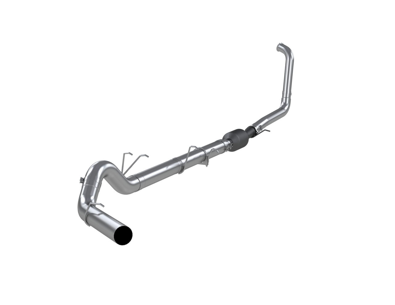 MBRP S62240SLM STAINLESS STEEL 5" TURBO BACK EXHAUST WITHOUT MUFFLER FOR 2003–2007 FORD SUPER DUTY 6.0L POWER STROKE