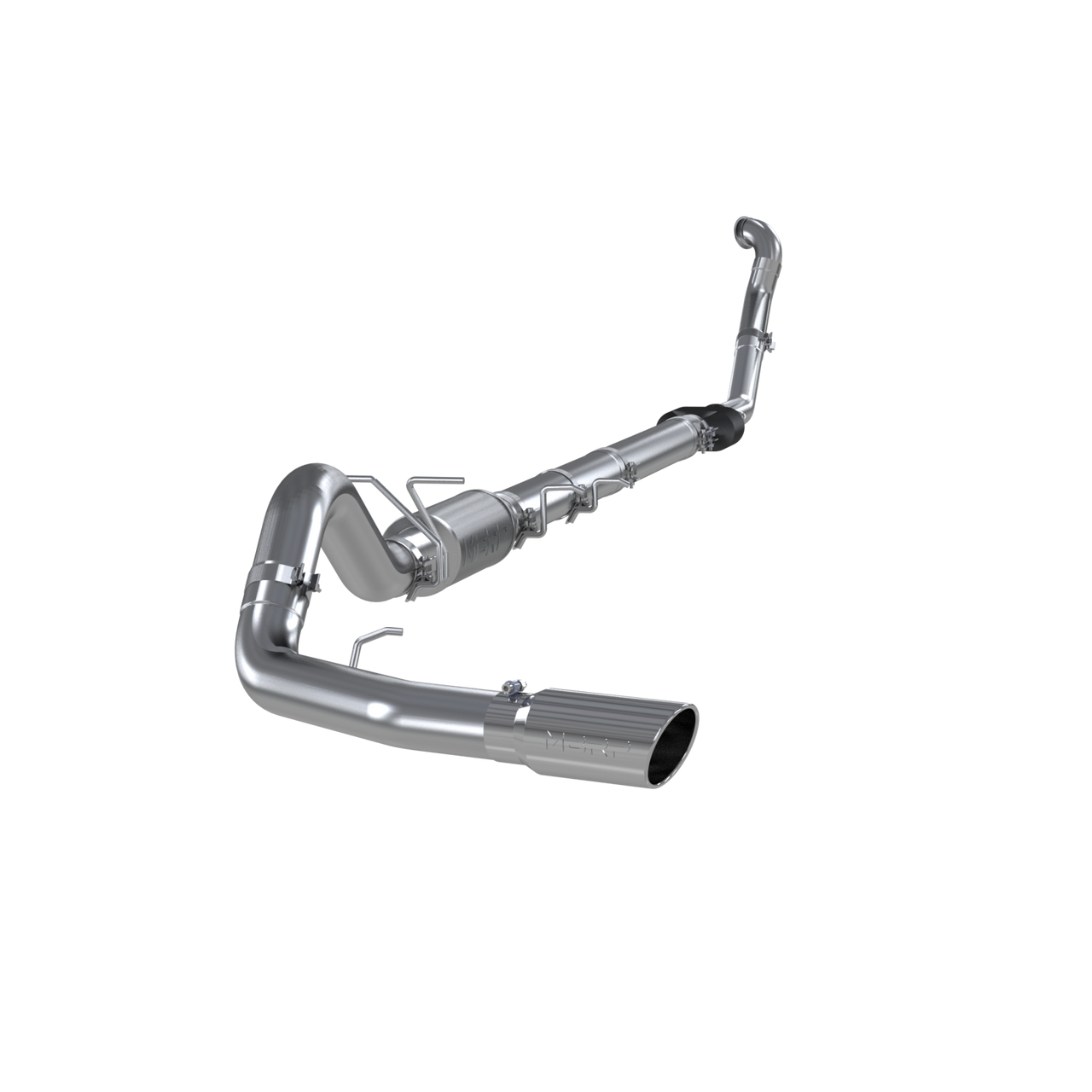 MBRP S6218AL 4" TURBO-BACK SINGLE SIDE EXIT ALUMINIZED STEEL FOR 1994–1997 FORD F-250/F-350 7.3L POWER STROKE