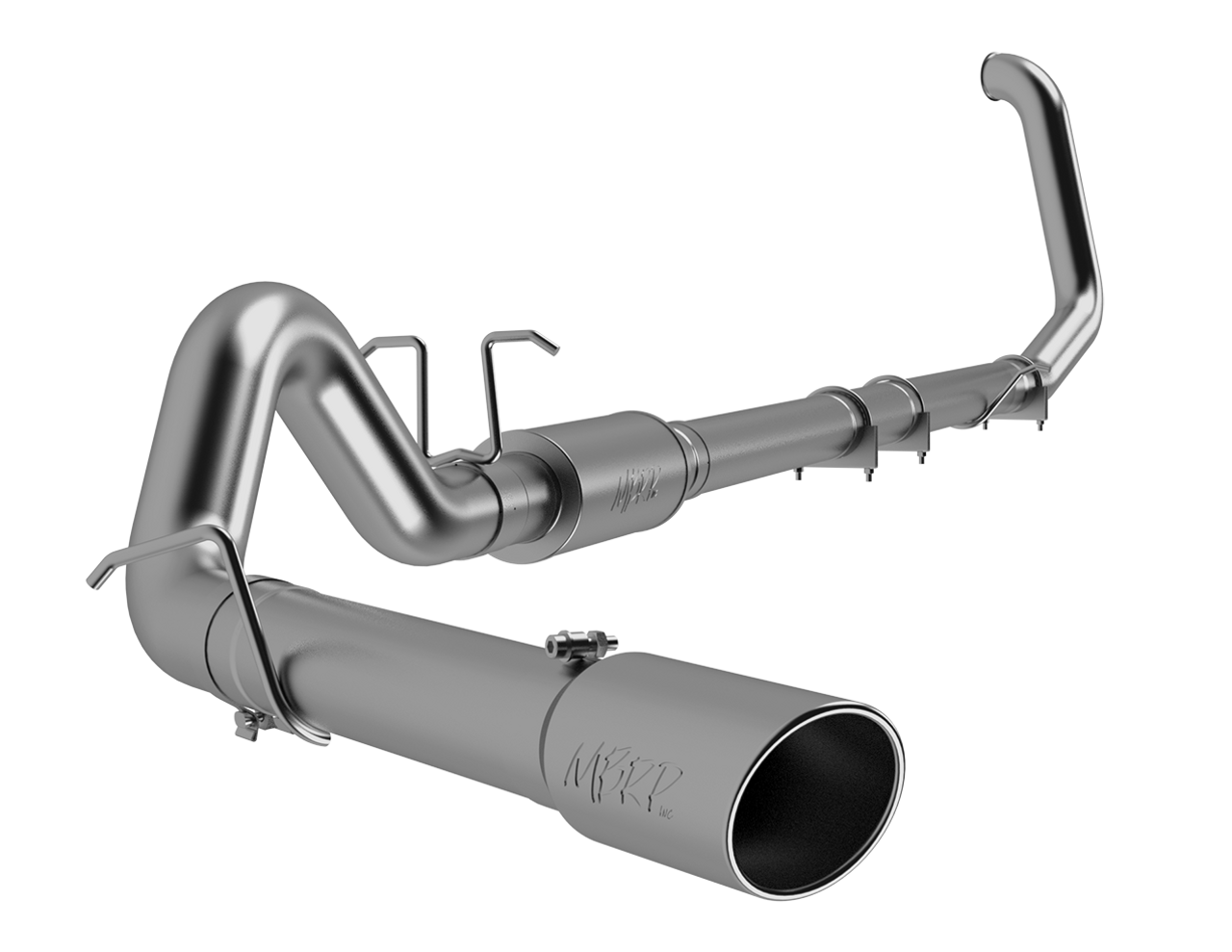 MBRP S6200304 4" TURBO BACK SINGLE SIDE EXIT T304 STAINLESS STEEL FOR 1999-2003 FORD F-250/350 WITH 7.3L POWERSTROKE ENGINE MBRP S6200304 4" TURBO BACK SINGLE SIDE EXIT T304 STAINLESS STEEL FOR 1999-2003 FORD F-250/350 WITH 7.3L POWERSTROKE ENGINE
