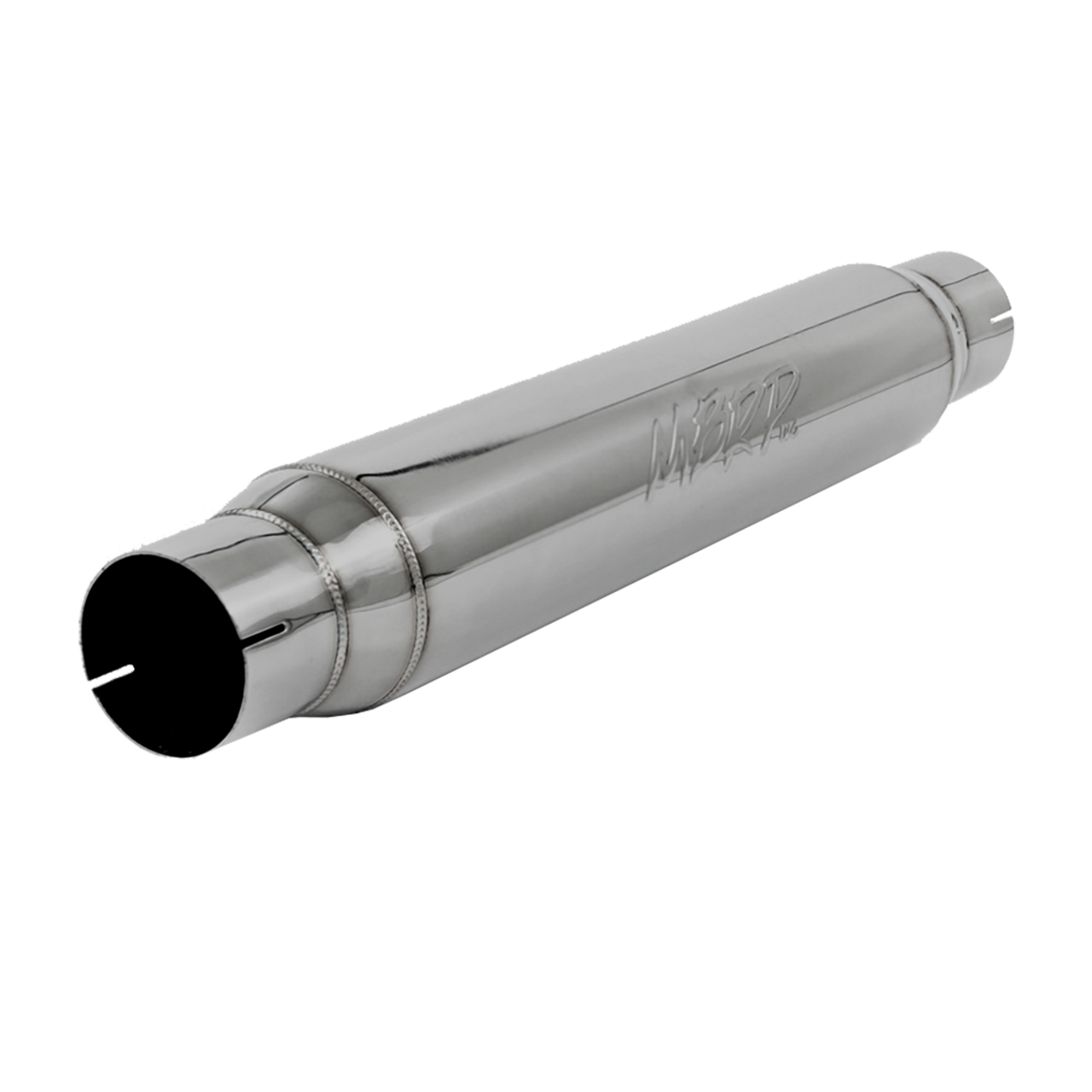 MBRP R1017 EXHAUST RESONATOR 3" INLET/OUTLET 22" BODY 26" OVERALL T304 STAINLESS STEEL MBRP R1017 EXHAUST RESONATOR 3" INLET/OUTLET 22" BODY 26" OVERALL T304 STAINLESS STEEL