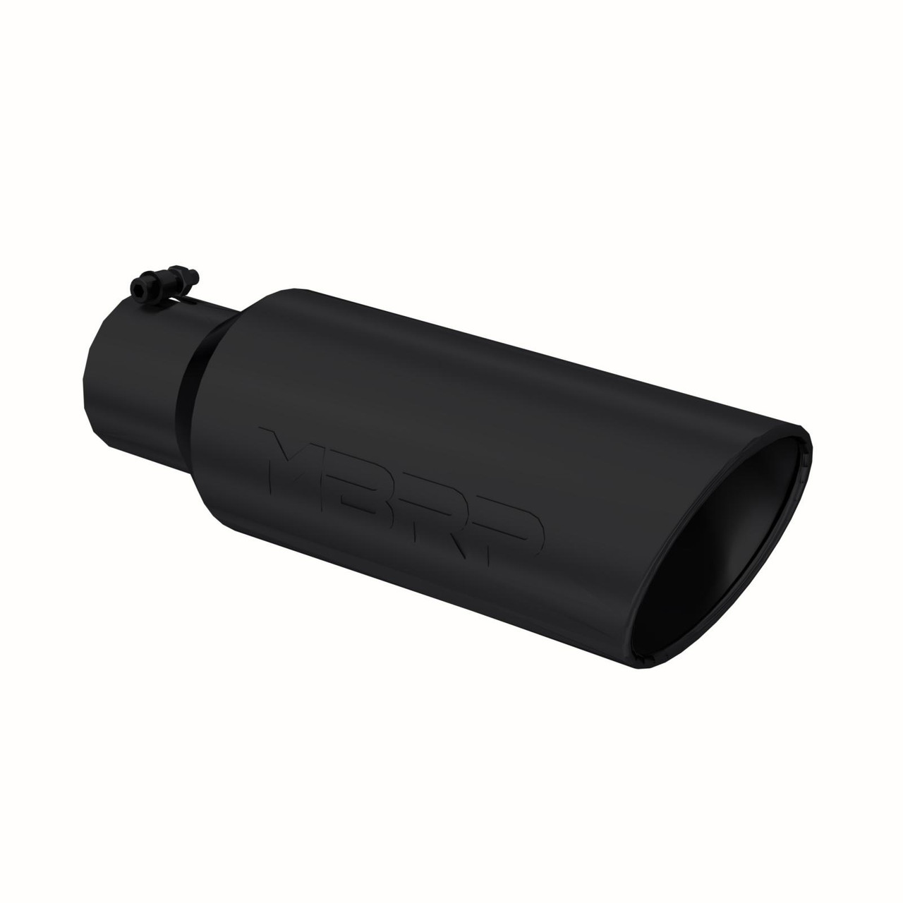 MBRP T5130BLK EXHAUST TIP 6 " O.D. ROLLED END 4 " INLET 18 " LENGTH BLACK FINISH