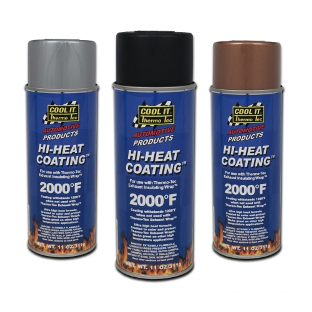 THERMO TEC 12002 HI HEAT WRAP SPRAY COATING 11OZ ALUMINUM