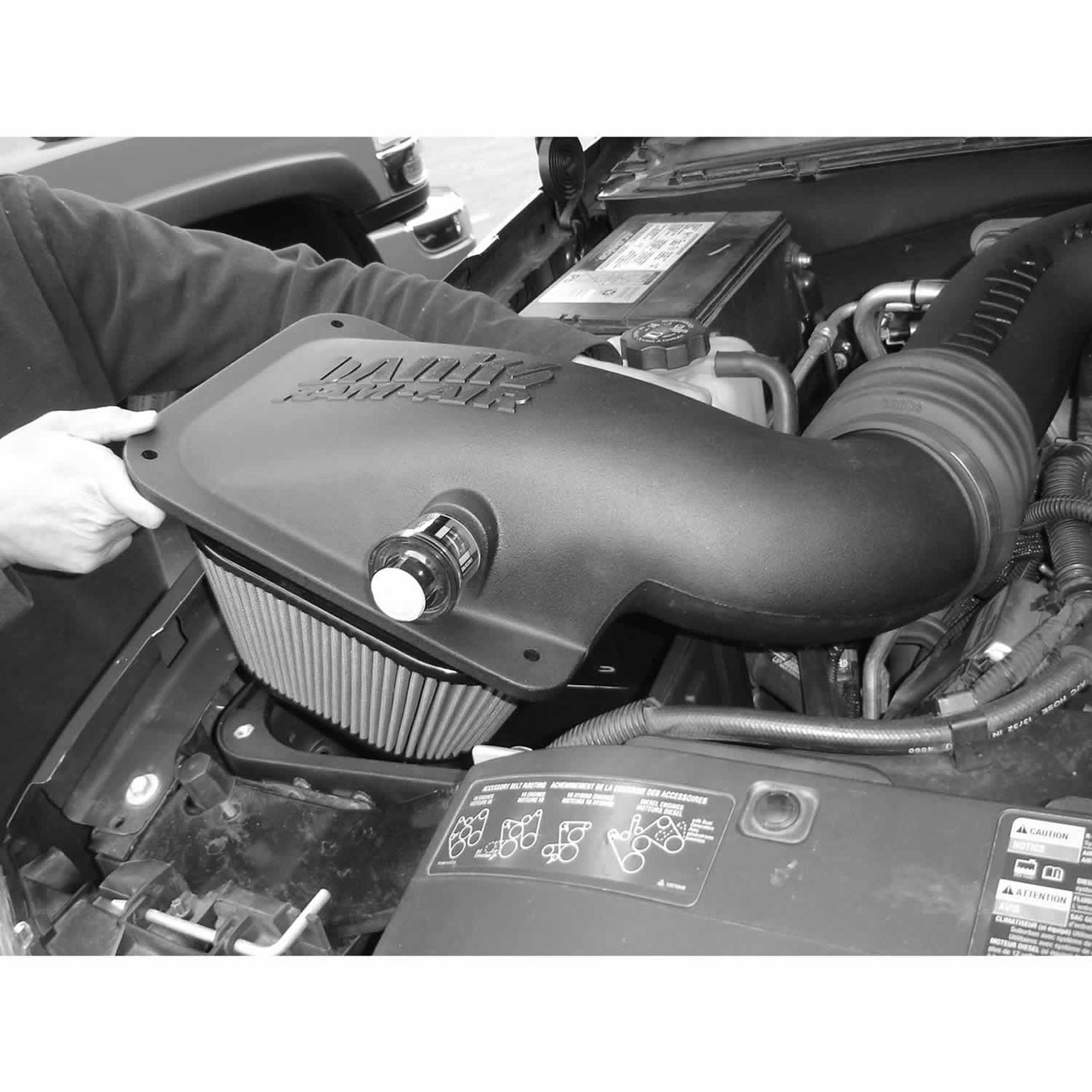 BANKS 42135-D RAM-AIR COLD-AIR INTAKE SYSTEM DRY FILTER 04.5-05 CHEVY/GMC  6.6L LLY