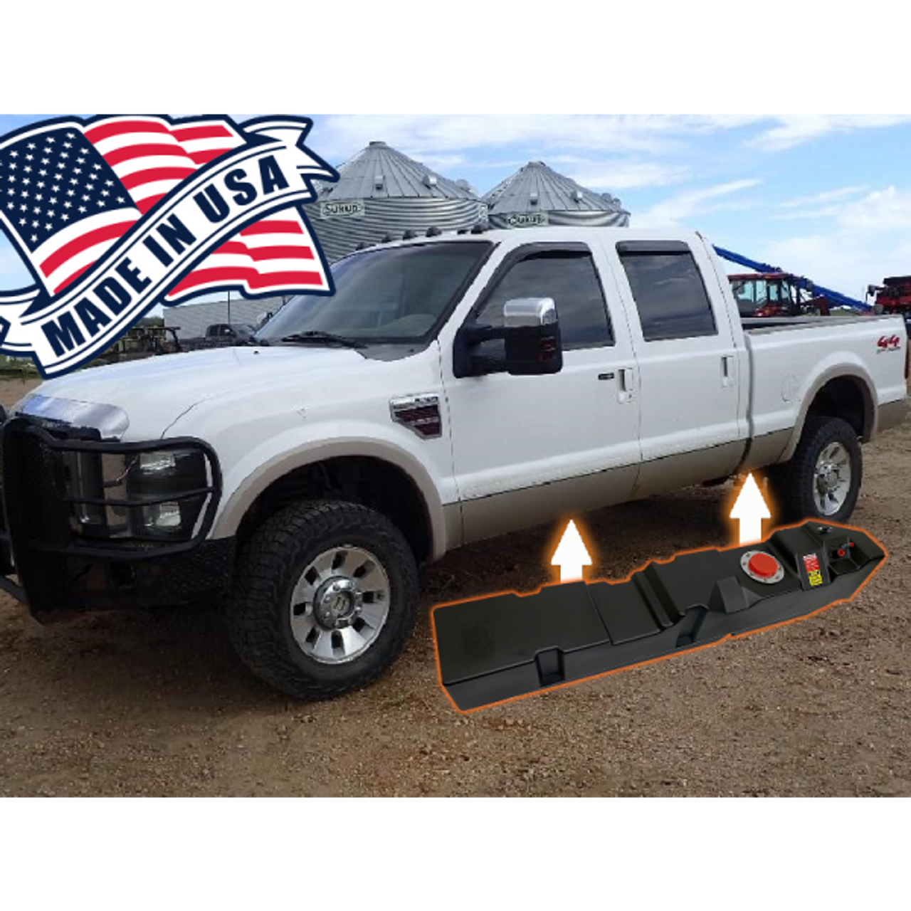 TITAN 7020208 51 GALLON MID-SHIP REPLACEMENT FUEL TANK FOR 2008-2010 FORD F250/F350 SUPERDUTY CCSB WITH POWERSTROKE ENGINE TITAN 7020208 51 GALLON MID-SHIP REPLACEMENT FUEL TANK FOR 2008-2010 FORD F250/F350 SUPERDUTY CCSB WITH POWERSTROKE ENGINE