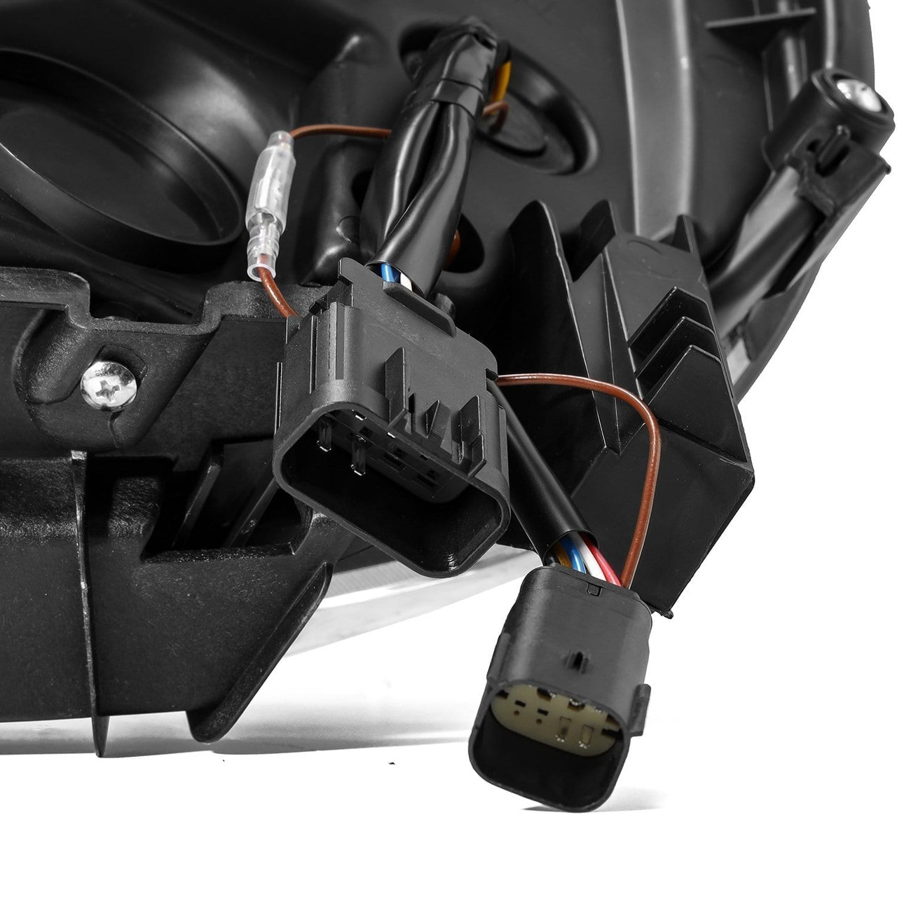 ALPHAREX 880616 14-18 GMC SIERRA NOVA LED PROJ HEADLIGHTS PLNK STYLE ALPHA BLK W/ACTIV LIGHT/SEQ SIGNAL/DRL
