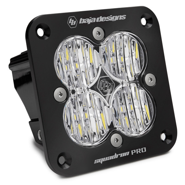 BAJA DESIGNS 491005 SQUADRON PRO BLACK WIDE CORNERING PATTERN FLUSH MOUNT LED LIGHT POD - BLACK