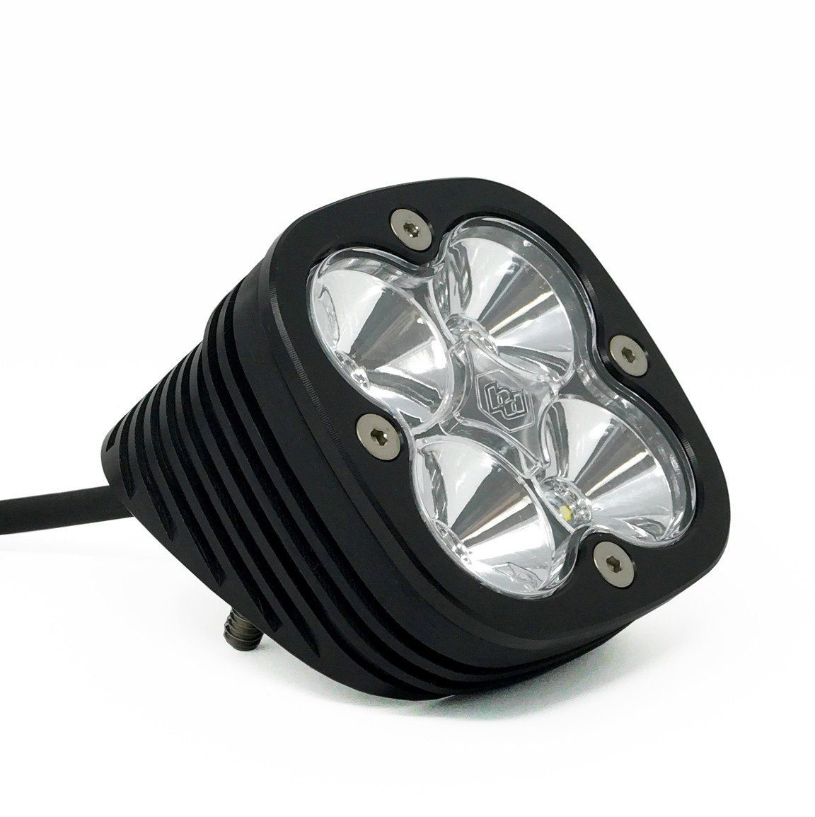 BAJA DESIGNS 552006 SQUADRON SPORT FLUSH MOUNT LED LIGHT POD ANGLED LENS WORK/SCENE PATTERN - BLACK/CLEAR