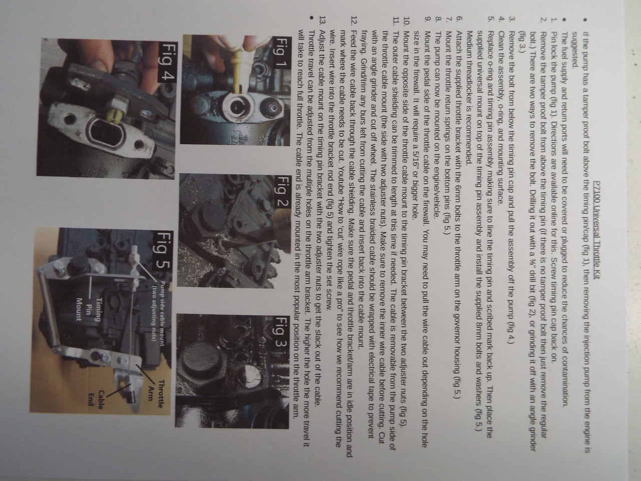 CPP 4089112 CUMMINS P7100 THROTTLE LINKAGE KIT FOR 94-98 CUMMINS 5.9L 12V