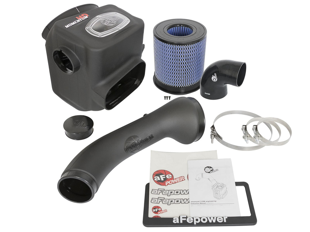 AFE 50-76105 MOMENTUM HD COLD AIR INTAKE SYSTEM W/PRO 10R FILTER FOR 16-19 NISSAN TITAN XD V8-5.0L