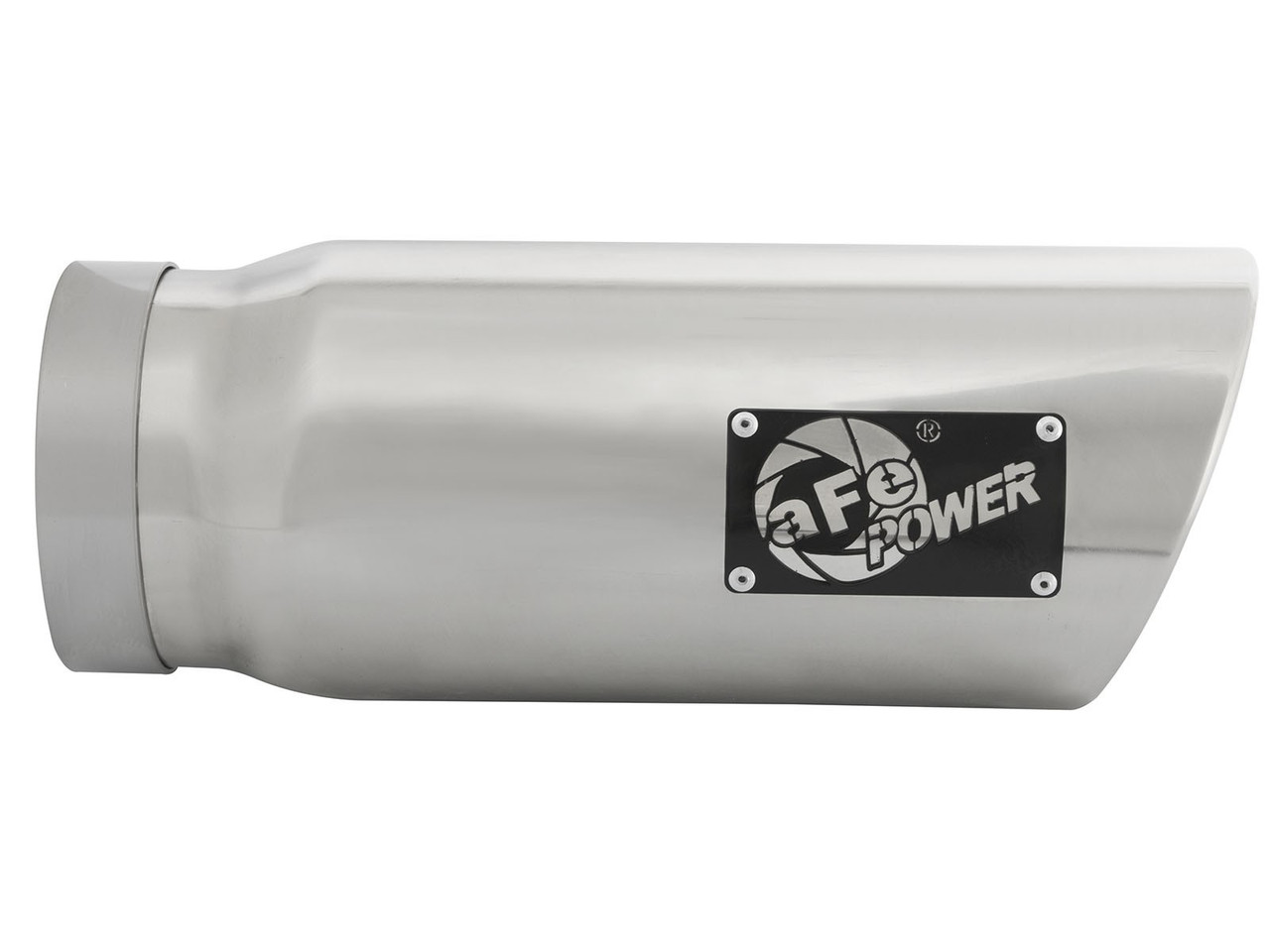 AFE 49T50601-P15 MACH FORCE-XP 5" 304 STAINLESS STEEL EXHAUST TIP 5"" X 6" OUT X 15" L BOLT-ON
