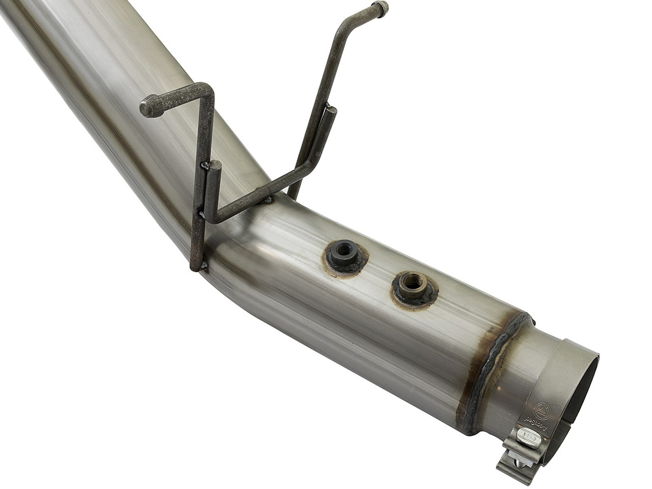 AFE 49-44085-B LARGE BORE-HD 5" 409 STAINLESS STEEL DPF-BACK EXHAUST SYSTEM FOR 17-19 GM DURAMAX 6.6L