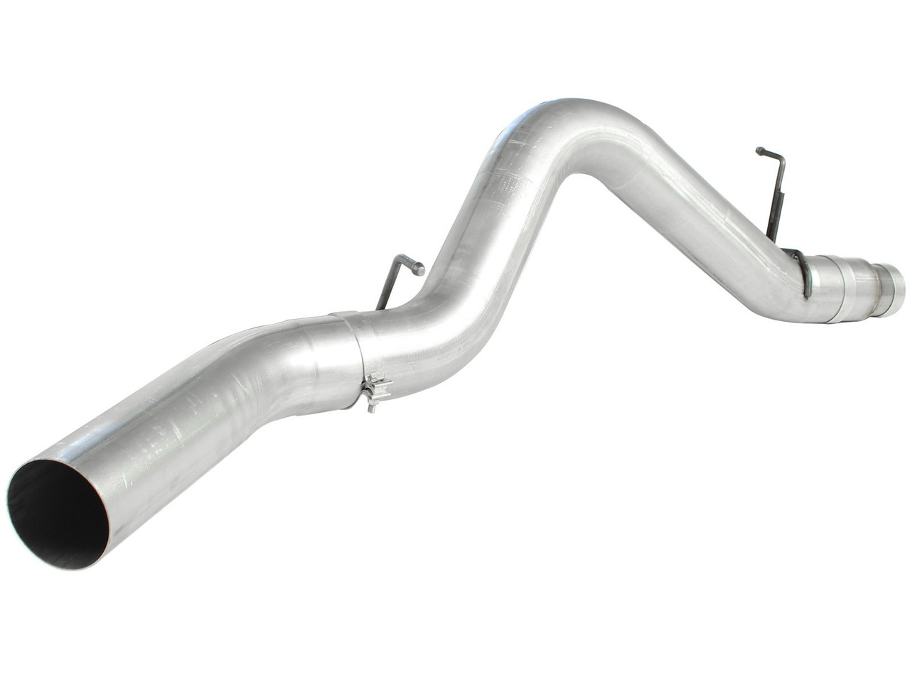 AFE 49-04041 ATLAS 5" ALUMINIZED STEEL DPF-BACK EXHAUST SYSTEM NO TIP FOR 11-16 GM 6.6L DURAMAX