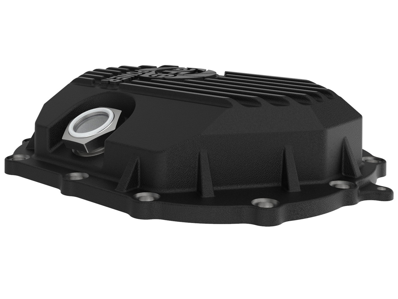 AFE 46-71050B PRO SERIES FRONT DIFFERENTIAL COVER BLACK W/MACHINED FOR 11-20 6.6L DURAMAX (AAM 9.25)