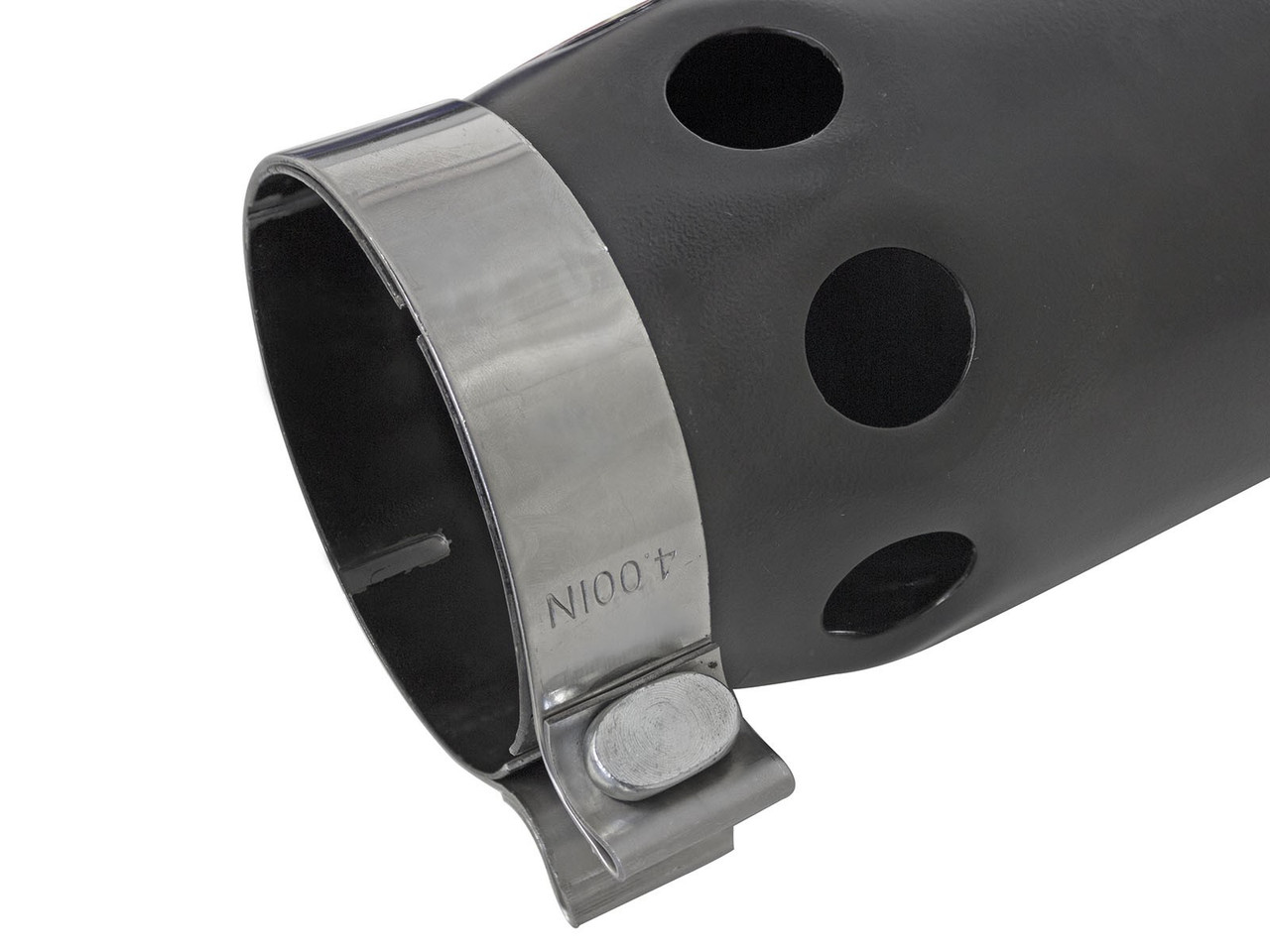 AFE 49T50601-B161 MACH FORCE-XP 5" 409 STAINLESS STEEL INTERCOOLED EXHAUST TIP 5"" X 6" OUT X 16" L BOLT-ON