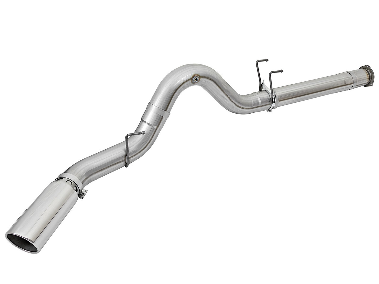 AFE 49-03090-P ATLAS 5" ALUMINIZED STEEL DPF-BACK EXHAUST SYSTEM FOR 17-23 FORD 6.7L POWERSTROKE