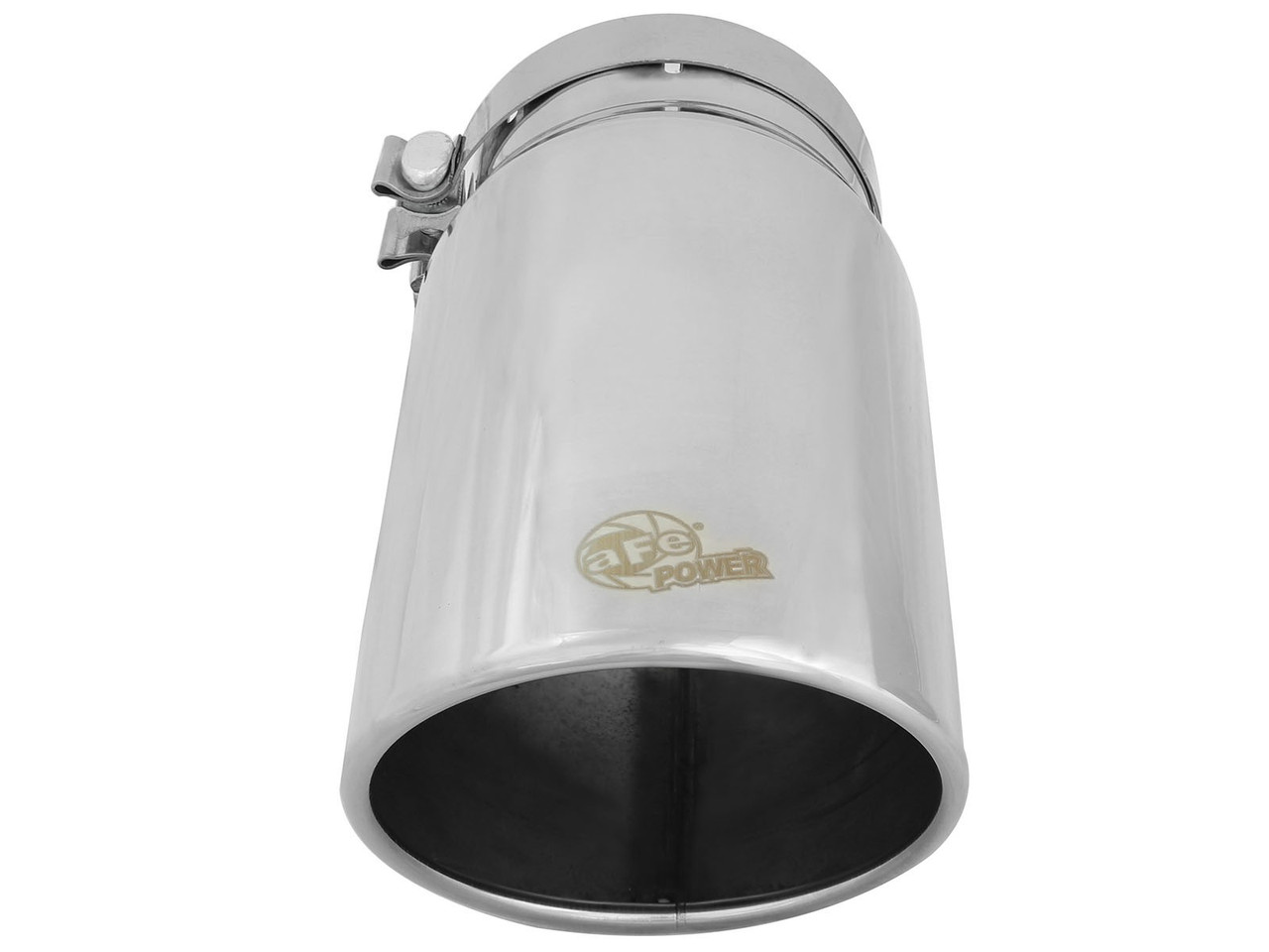 AFE 49T50604-P12 MACH FORCE-XP 5" 304 STAINLESS STEEL EXHAUST TIP 5"" X 6" OUT X 12" L BOLT-ON