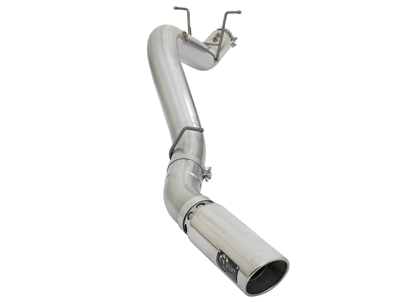 AFE 49-04085-P ATLAS 5" ALUMINIZED STEEL DPF-BACK EXHAUST SYSTEM FOR 17-19 GM DURAMAX 6.6L