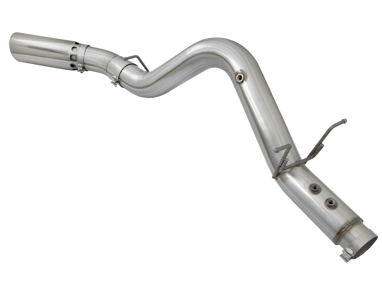 AFE 49-04085-P ATLAS 5" ALUMINIZED STEEL DPF-BACK EXHAUST SYSTEM FOR 17-19 GM DURAMAX 6.6L
