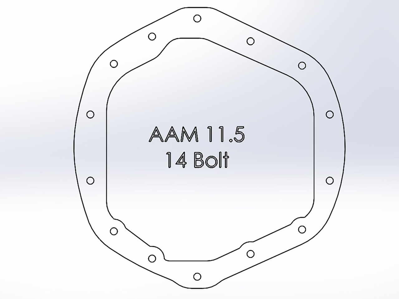 AFE 46-71060A STREET SERIES REAR DIFFERENTIAL COVER RAW W/ MACHINED FOR 01-19 GM 6.6L DURAMAX