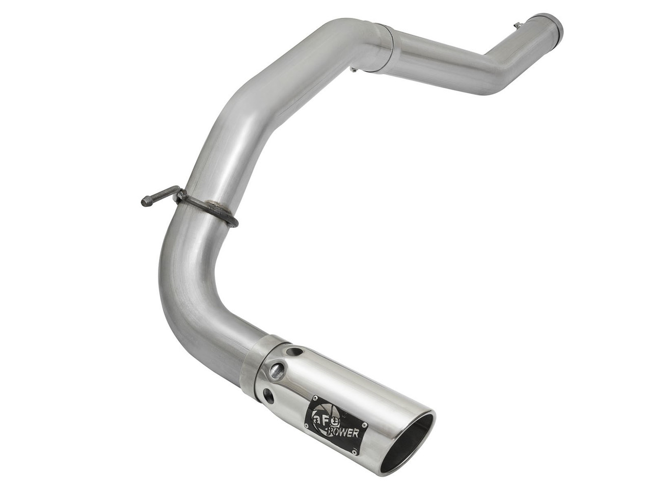 AFE 49-46113-P LARGE BORE-HD 4" DPF-BACK STAINLESS STEEL EXHAUST SYSTEM W/ POLISHED TIP FOR 16-19 NISSAN TITAN XD V8-5.0L