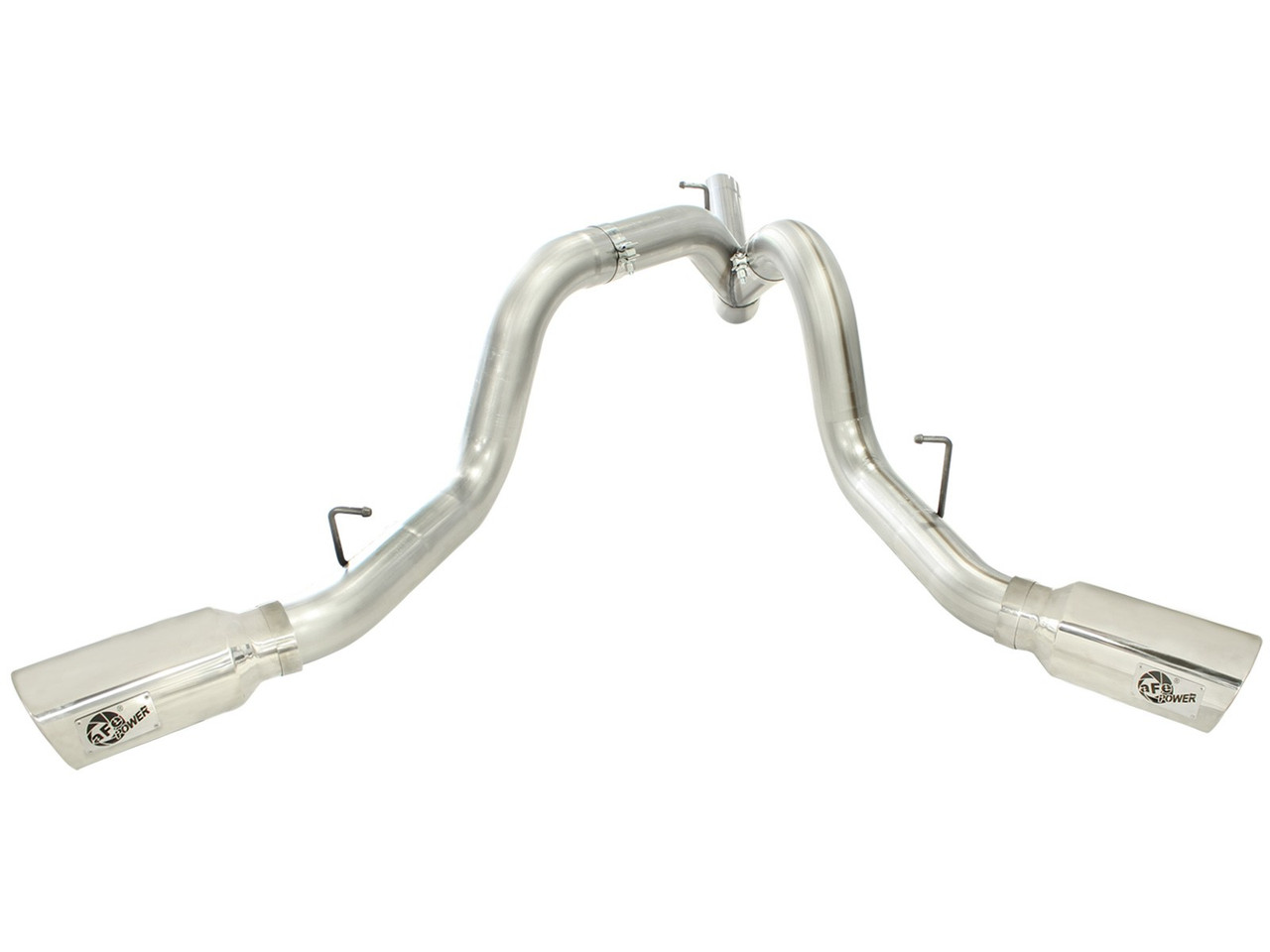 AFE 49-44043-P LARGE BORE-HD 4" 409 STAINLESS STEEL DPF-BACK EXHAUST SYSTEM FOR 11-16 GM DURAMAX 6.6L