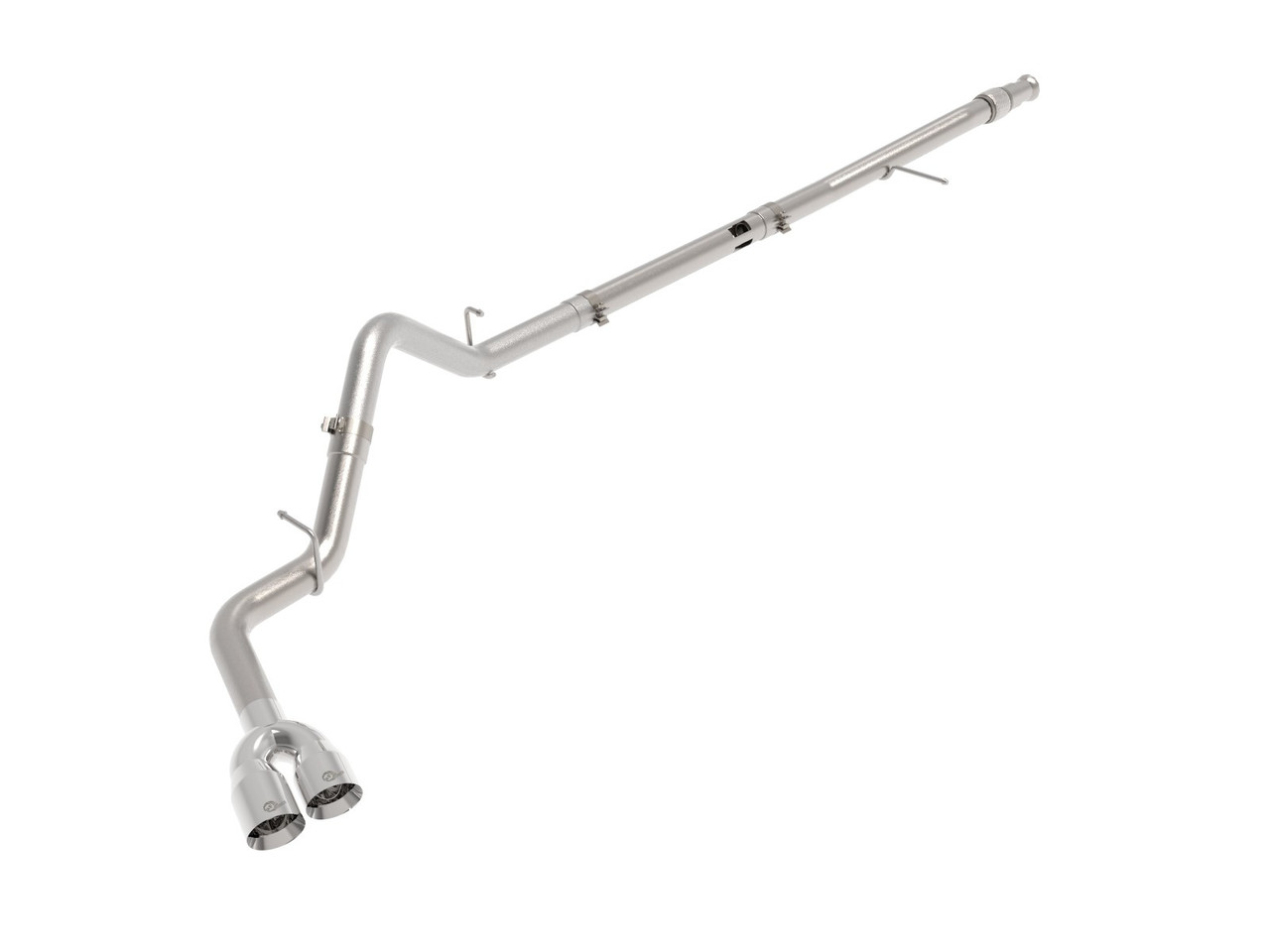 AFE 49-34129-P REBEL XD SERIES 3" 304 STAINLESS STEEL DPF-BACK EXHAUST W/ DUAL POLISHED TIP FOR 20-22 GM 3.0L L6