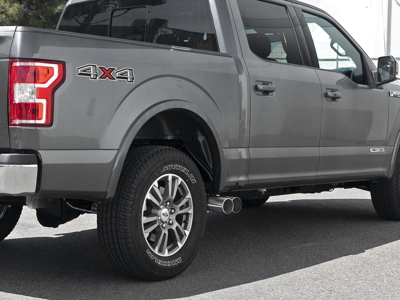 AFE 49-43108-H REBEL SERIES 3-1/2" 409 STAINLESS STEEL DPF-BACK EXHAUST SYSTEM FOR 18-21 FORD 3.0L V6