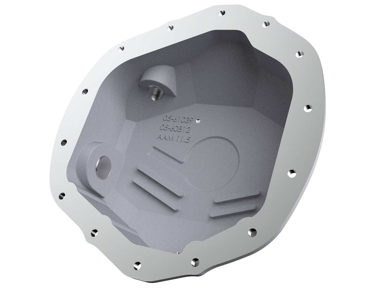 AFE 46-71260A STREET SERIES REAR DIFFERENTIAL COVER RAW W/ MACHINED GM TRUCKS 20-21 V8-6.6L (AAM 11.5/12.0-14)