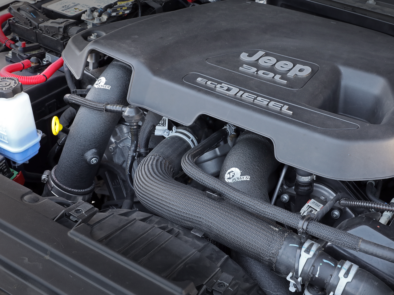 AFE 46-20434-B BLADERUNNER 3" ALUMINUM CHARGE PIPE KIT BLACK FOR 20-23 JEEP 3.0L ECODIESEL