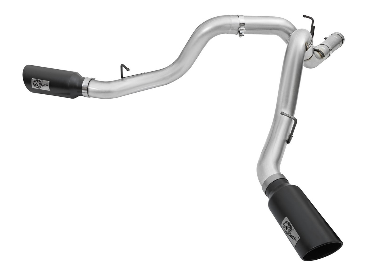 AFE 49-04080-B ATLAS 4" ALUMINIZED STEEL DPF-BACK EXHAUST SYSTEM FOR 2016 GM 6.6L DURAMAX