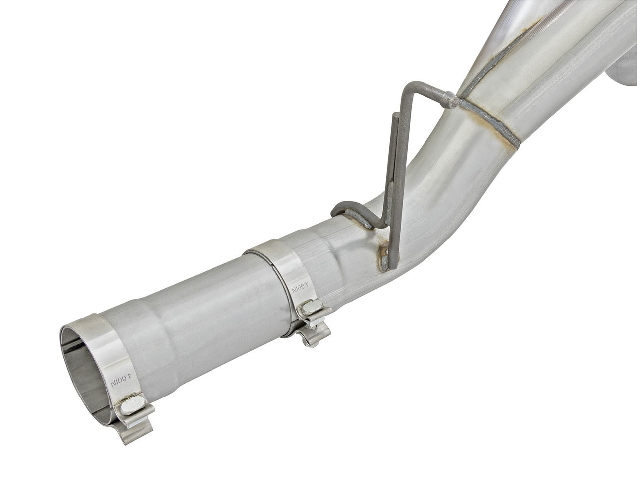 AFE 49-04080-B ATLAS 4" ALUMINIZED STEEL DPF-BACK EXHAUST SYSTEM FOR 2016 GM 6.6L DURAMAX