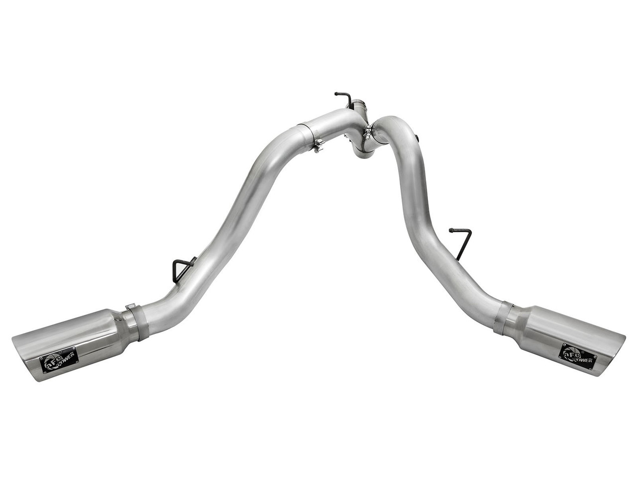 AFE 49-04080-P ATLAS 4" ALUMINIZED STEEL DPF-BACK EXHAUST SYSTEM FOR 2016 GM 6.6L DURAMAX