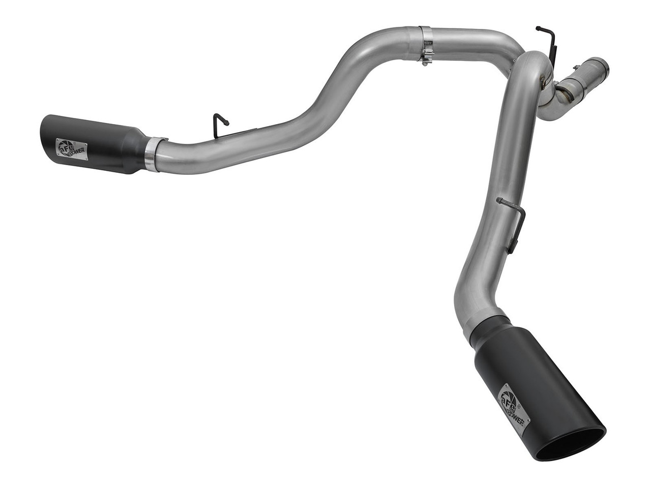 AFE 49-44080-B LARGE BORE-HD 4" 409 STAINLESS STEEL DPF-BACK EXHAUST SYSTEM FOR 2016 GM 6.6L DURAMAX