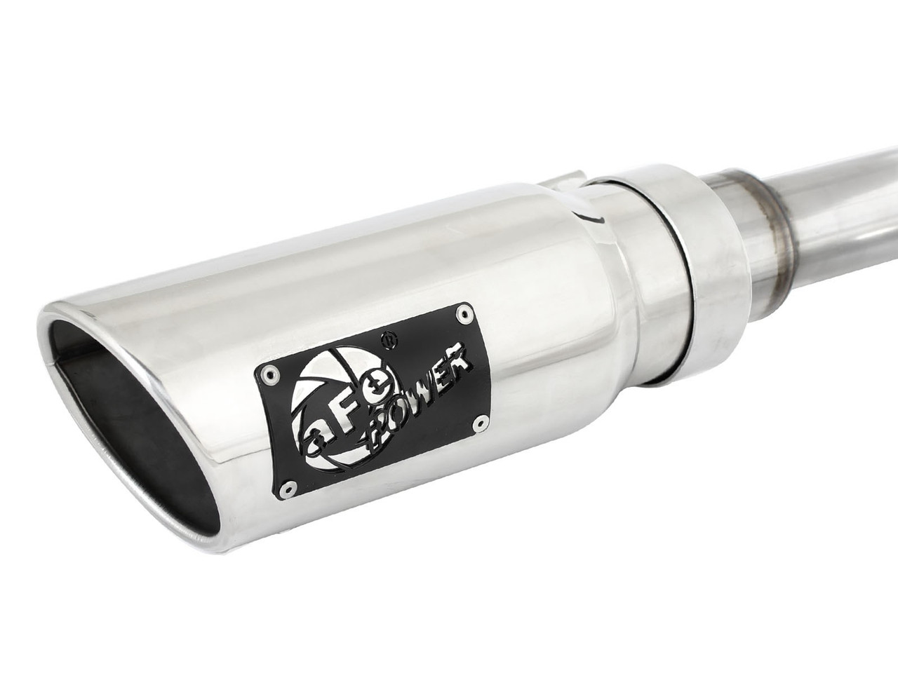 AFE 49-42041-P Large Bore-HD 2-1/2 IN 409 Stainless Steel DPF-Back Exhaust System RAM 1500 EcoDiesel 14-18 V6-3.0L (td)