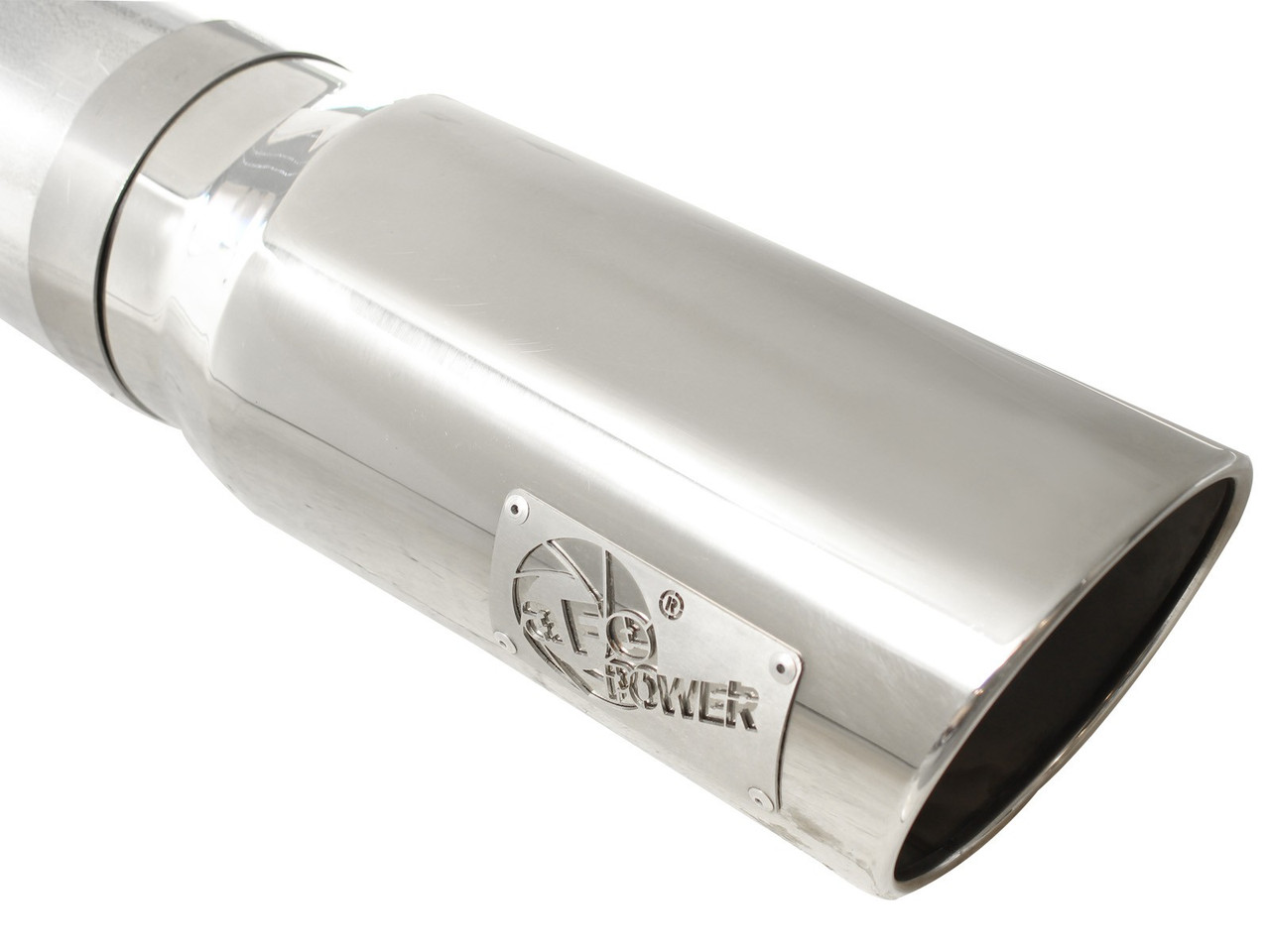 AFE 49-04041-P ATLAS 5" ALUMINIZED STEEL DPF-BACK EXHAUST SYSTEM FOR 11-16 GM 6.6L DURAMAX