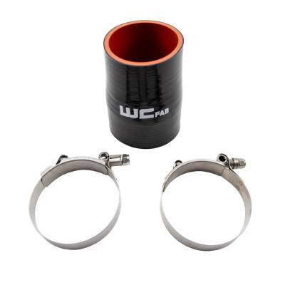 WEHRLI CUSTOM FAB WCF207-103 2.75" X 3" ID STRAIGHT REDUCER 4.5" LONG SILICONE BOOT AND CLAMP KIT