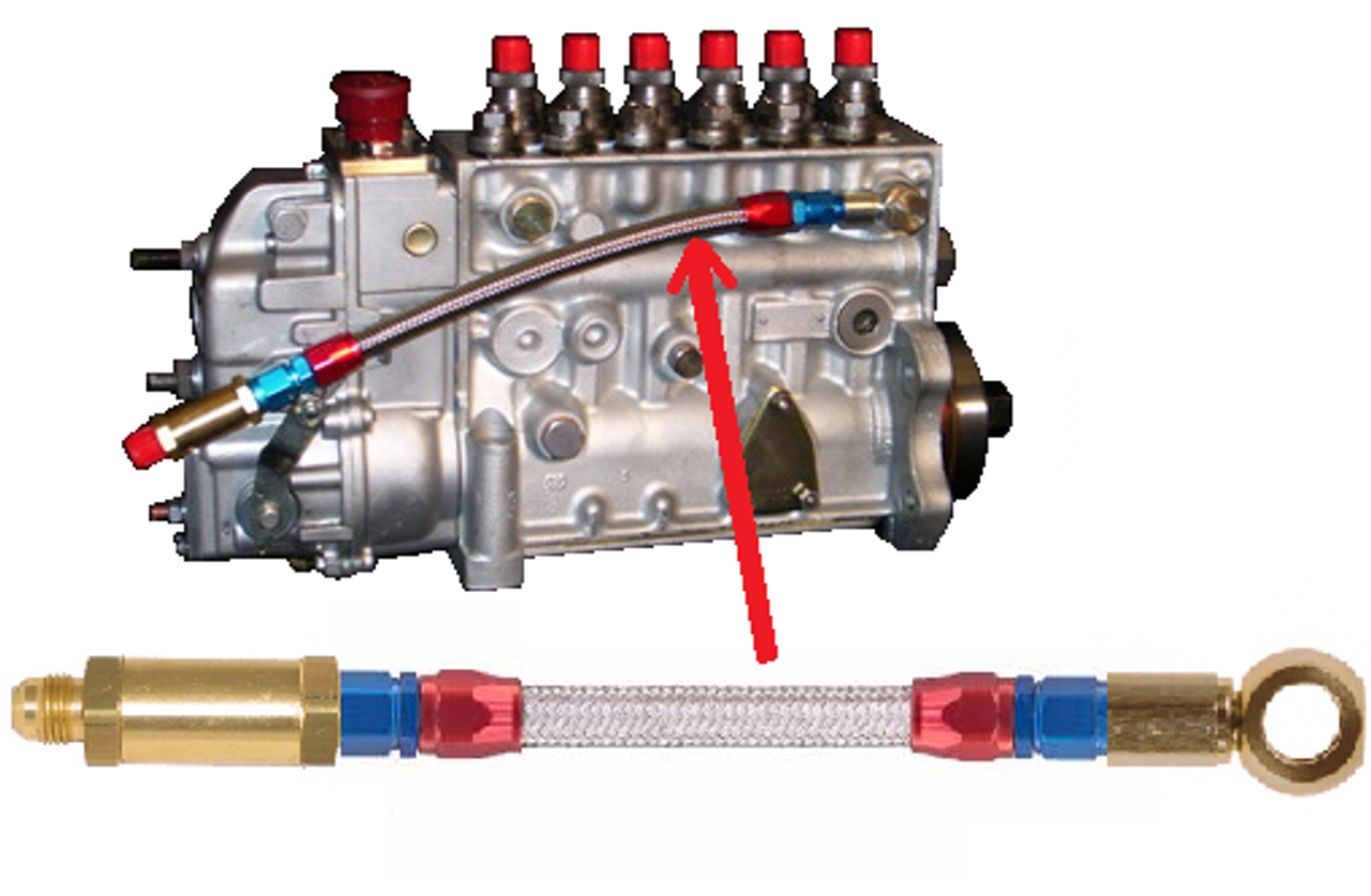 SCHEID DIESEL 1054040KIT | CUMMINS P7100 PUMP RETURN LINE KIT WITH ...
