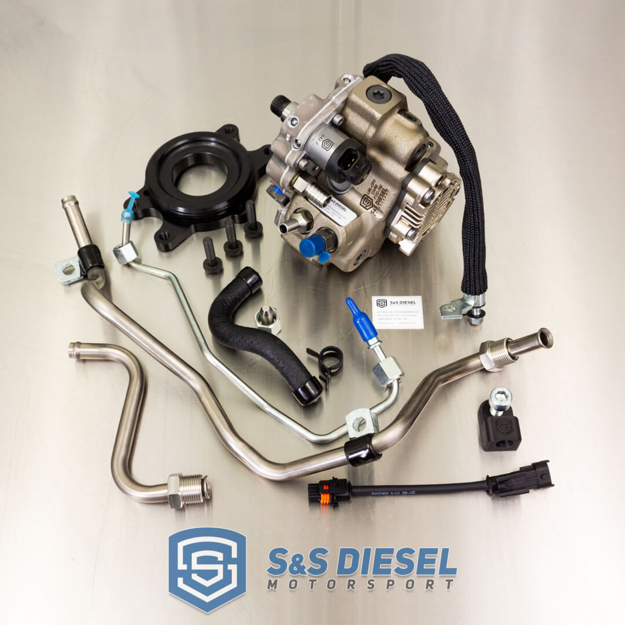 S&S DIESEL LML-CP3-NO-TUNING-REQ CP3 CONVERSION KIT W/PUMP — COMPETITION USE ONLY — NO TUNING REQUIRED — FITS 2011–2016 GM DURAMAX 6.6L LML