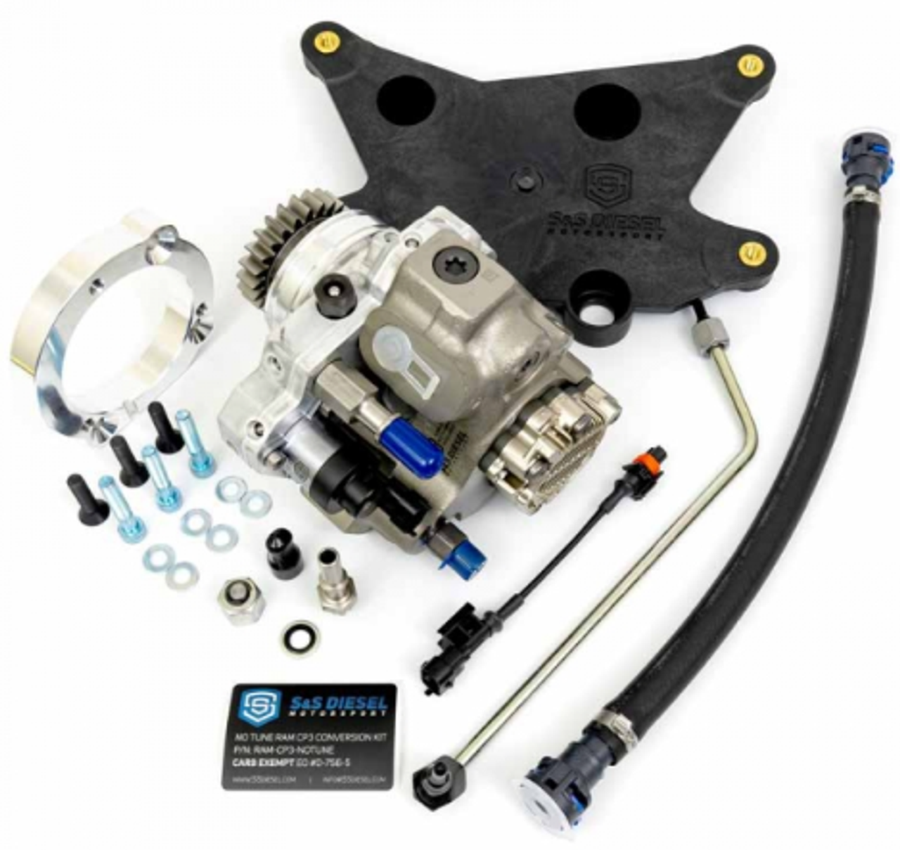 S&S DIESEL RAM-CP3-KIT — CP3 CONVERSION KIT WITHOUT PUMP — FITS 2019–2020 RAM 2500/3500 6.7L CUMMINS (NOT C&C)