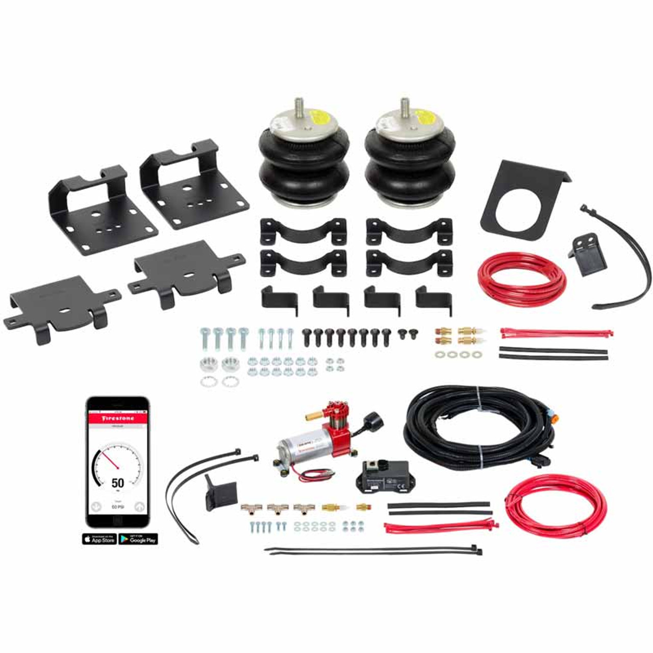FIRESTONE 2860 RIDE-RITE WIRELESS ALL-IN-ONE HELPER SPRING KIT 2011-2024 GM SILVERADO/SIERRA 2500HD/3500HD 2WD/4WD FIRESTONE 2860 RIDE-RITE WIRELESS ALL-IN-ONE HELPER SPRING KIT 2011-2024 GM SILVERADO/SIERRA 2500HD/3500HD 2WD/4WD